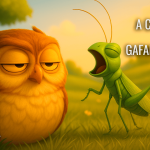 Café com Leite – A Coruja e o Gafanhoto. Uma fábula sobre elogios.