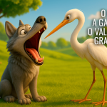 Café com Leite Especial – O Lobo, a Garça e o Valor da Gratidão